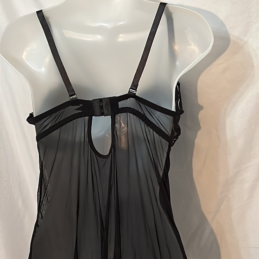 Womens Lace Elegant Black Lingerie Top Size Large - Picture 6 of 7